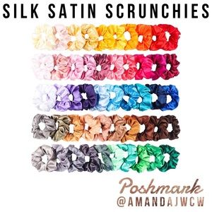 8 for $14- Silk Satin Scrunchies Mix & Match